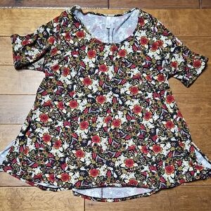 💝💝5/$25💝💝LuLaRoe Multicolor Floral Top